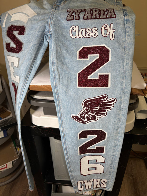 Custom c/o 2026 Jeans