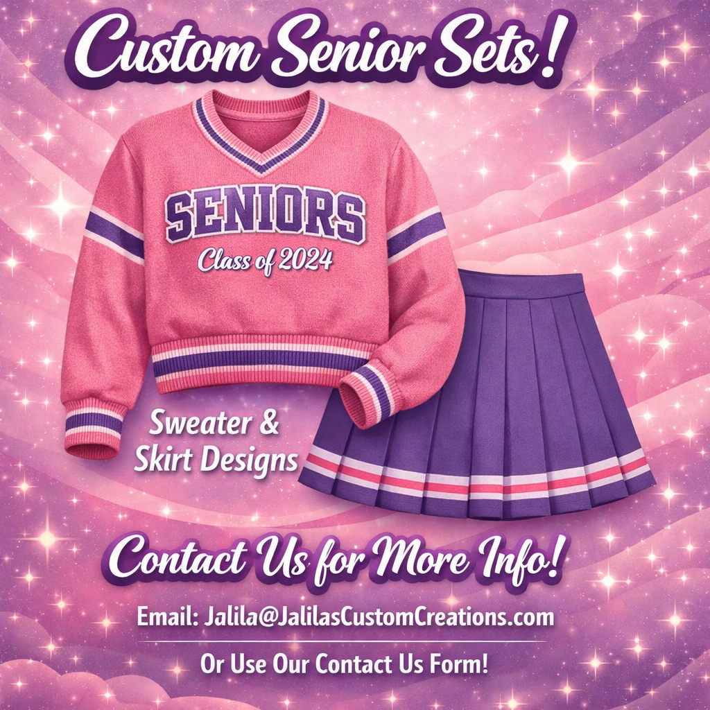 Custom Senior Set with Skirt and Sweater